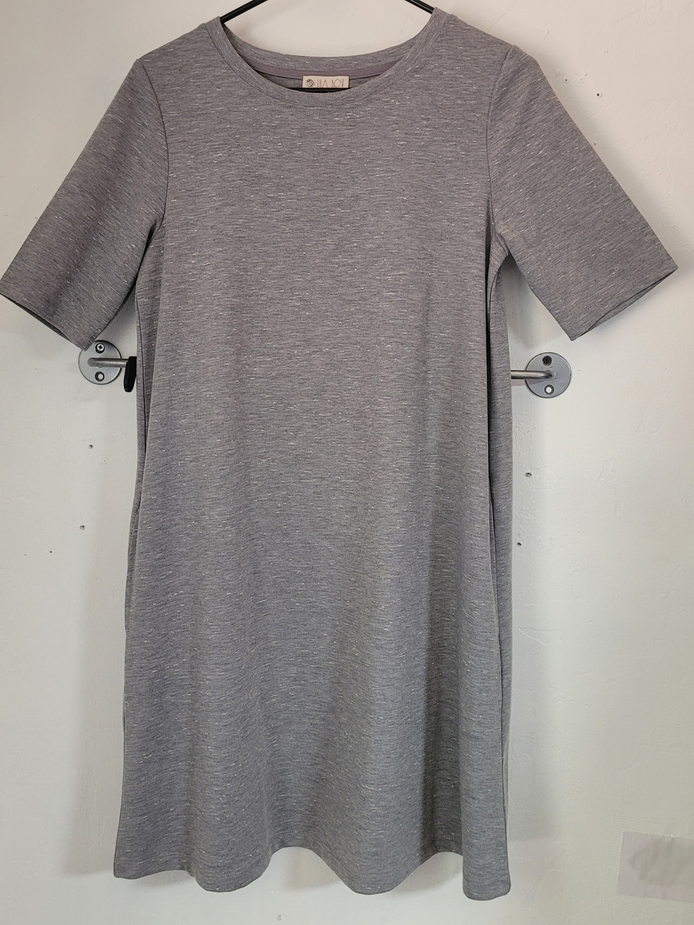Lila Rose Heather Gray Tee Dress